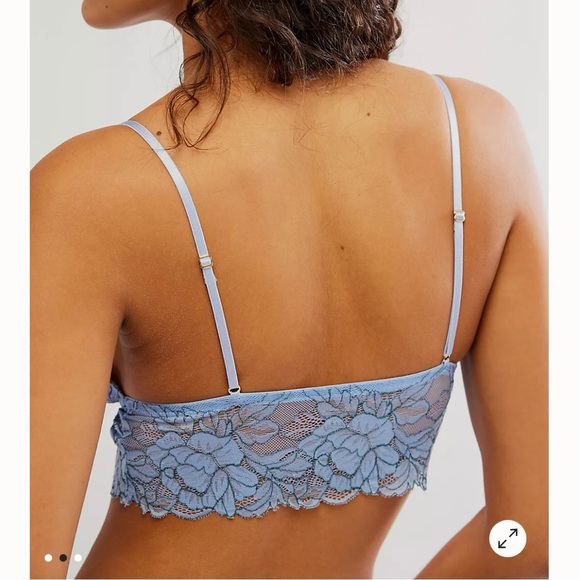 Free People Crossdye Everyday Lace Longline Bralette XS - Picture 5 of 5